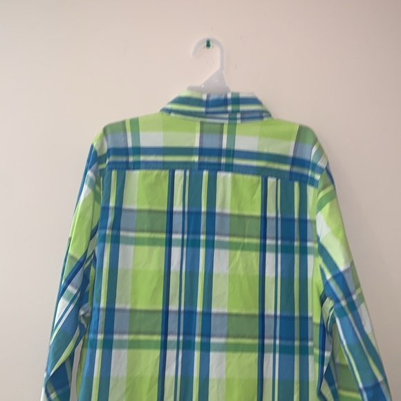 Hollister Long Sleeve Bright Plaid Button Down Dress Shirt - Picture 7 of 9